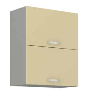 KARMEN, skříňka horní 60 GU-72, šedá / krémový lesk