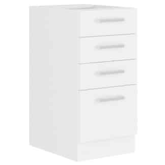 EKO WHITE, skříňka dolní 40 D 4S BB, bílá