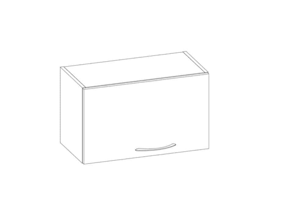 LARISA horní skříňka nad digestoř G60OK, korpus dub sonoma tmavý, dvířka dub sonoma světlý