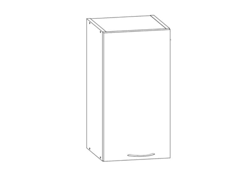 LARISA horní skříňka G30, korpus dub sonoma tmavý, dvířka dub sonoma světlý