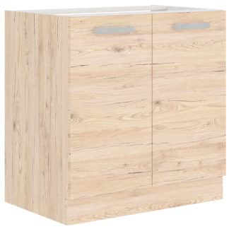 BORDEAUX, skříňka pod dřez 80 ZL 2F BB, dub bordeaux/ dub bordeaux