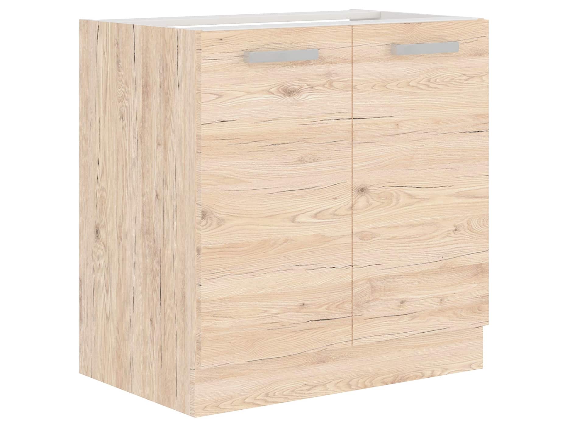 BORDEAUX, skříňka pod dřez 80 ZL 2F BB, dub bordeaux/ dub bordeaux