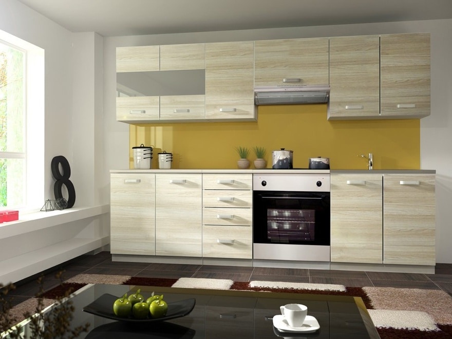 Kuchyně EKO AKACJA 200/260, šedá/ akácie