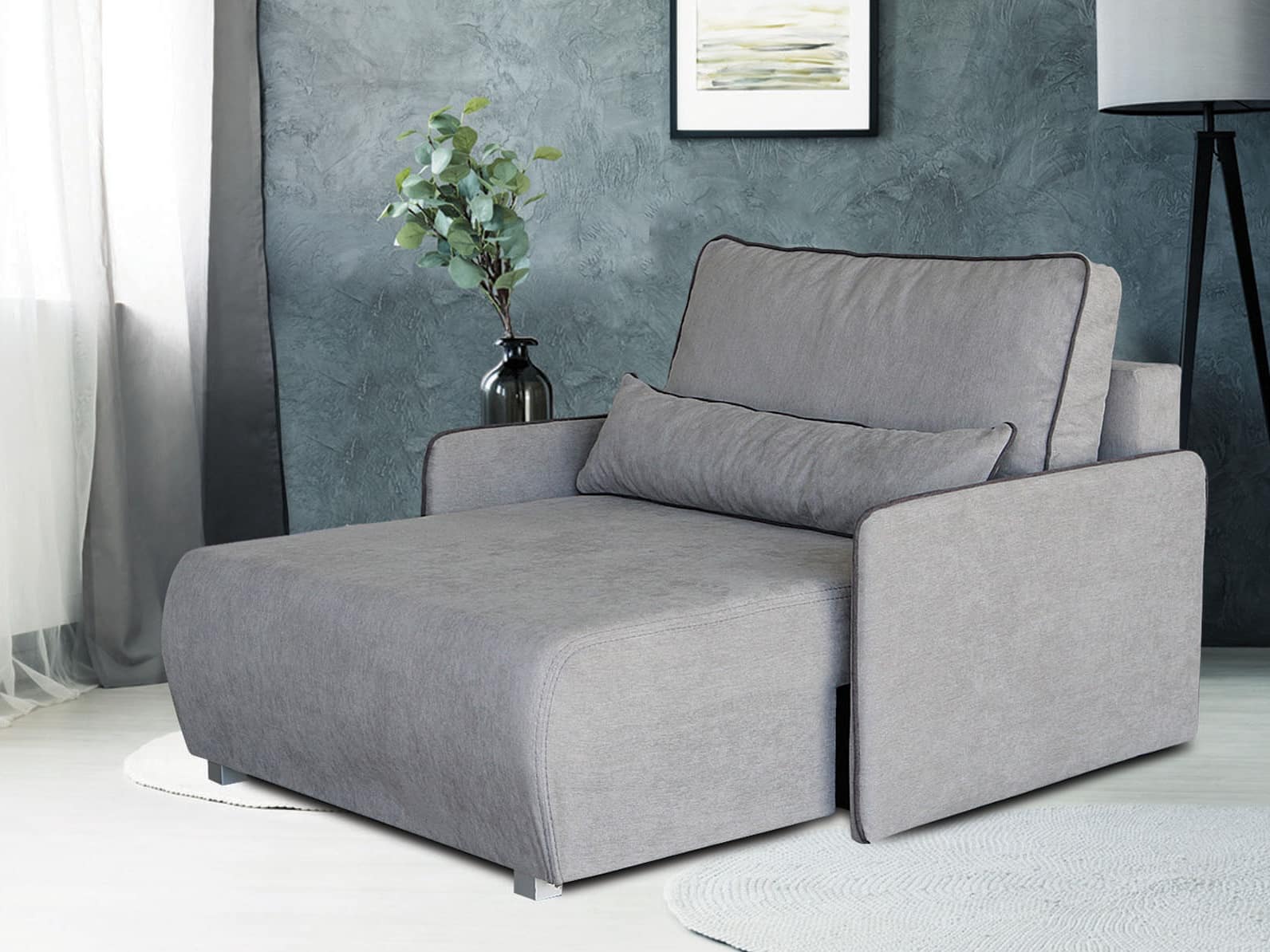 Pohovka JOY, šedá látka