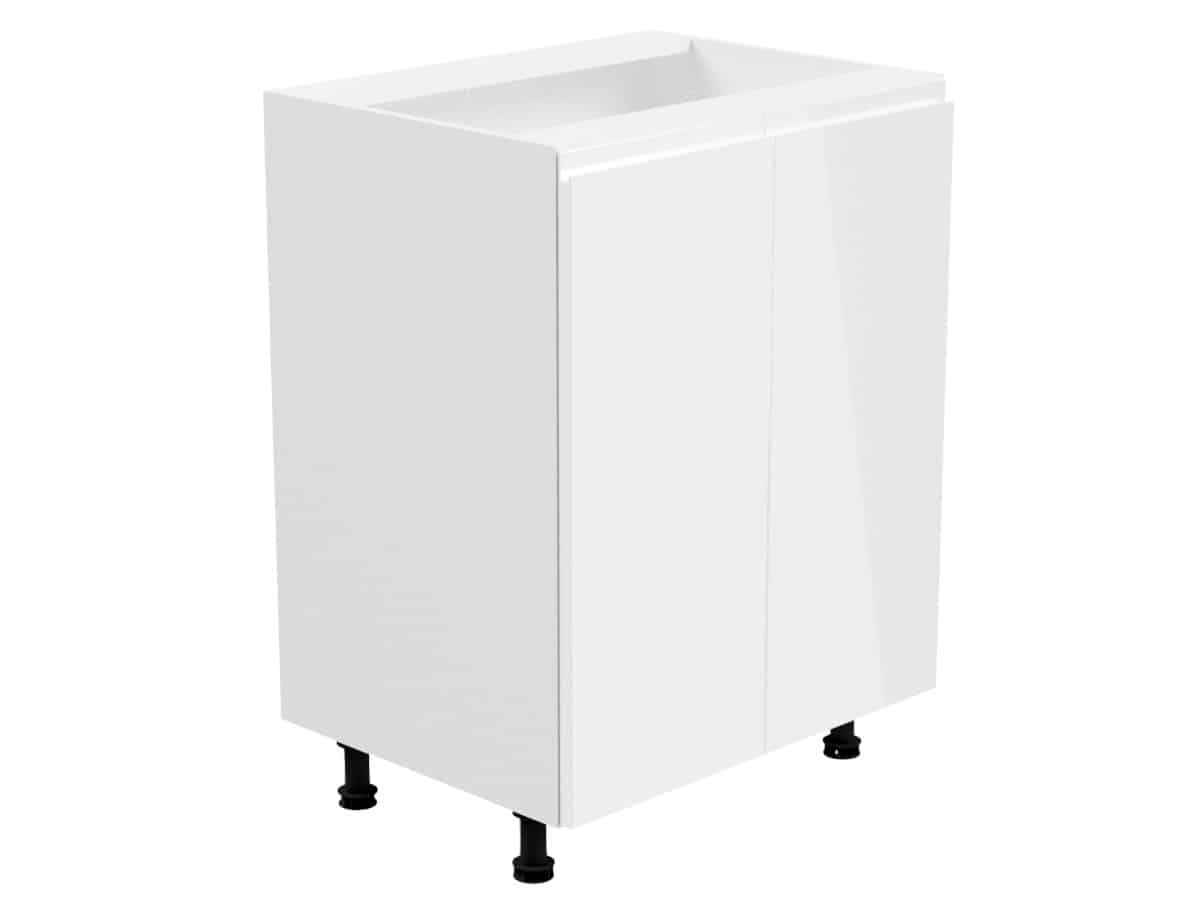 ASPEN, skříňka dolní D60, bílá/bílý lesk