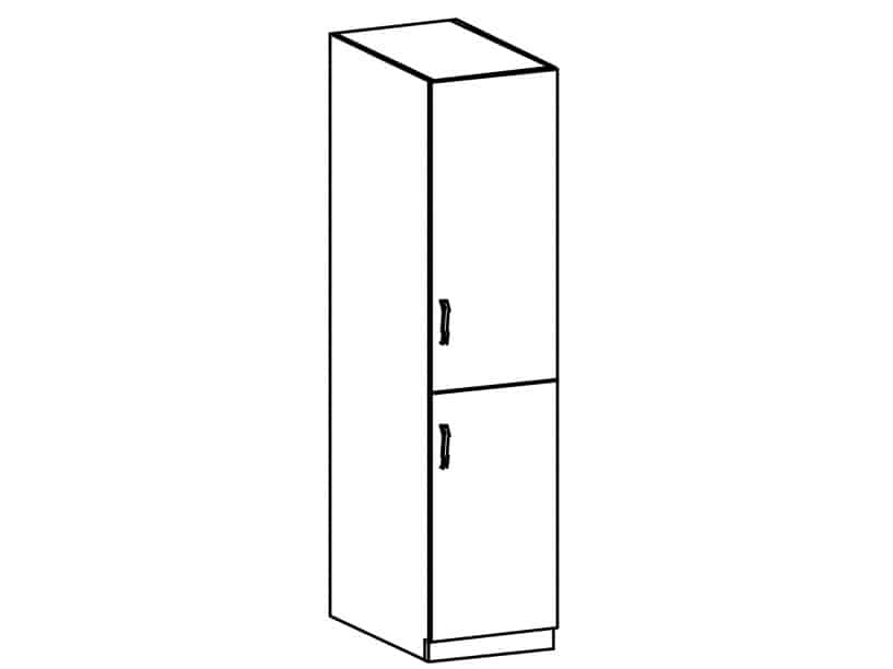 SYCYLIA, vysoká skříňka D40SP pravá, borovice andersen