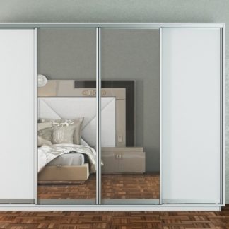 Skříň s posuvnými dveřmi GAMMA 300 cm, bílá