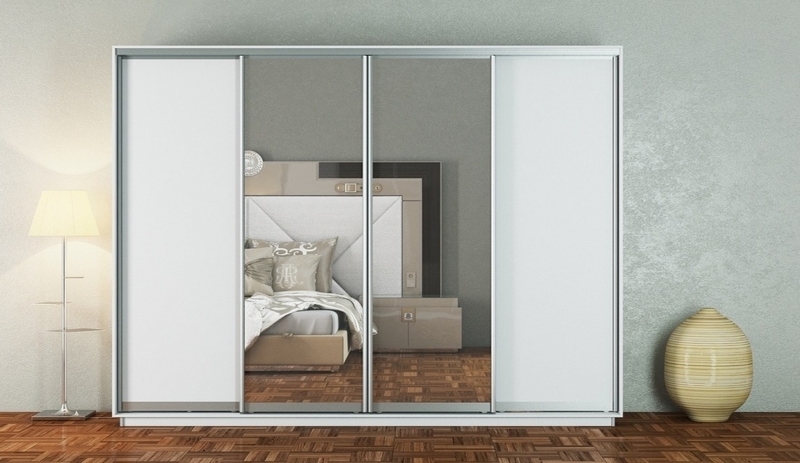 Skříň s posuvnými dveřmi GAMMA 300 cm, bílá