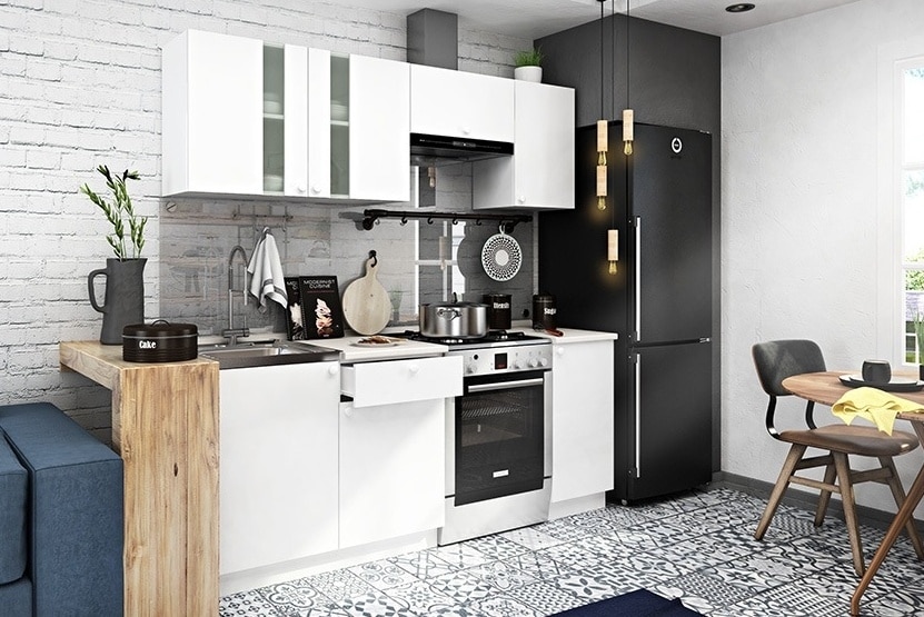 Kuchyně EKO II, 200 cm bílá