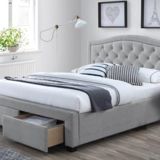 Postel ELEANOR 180x200 cm, šedá