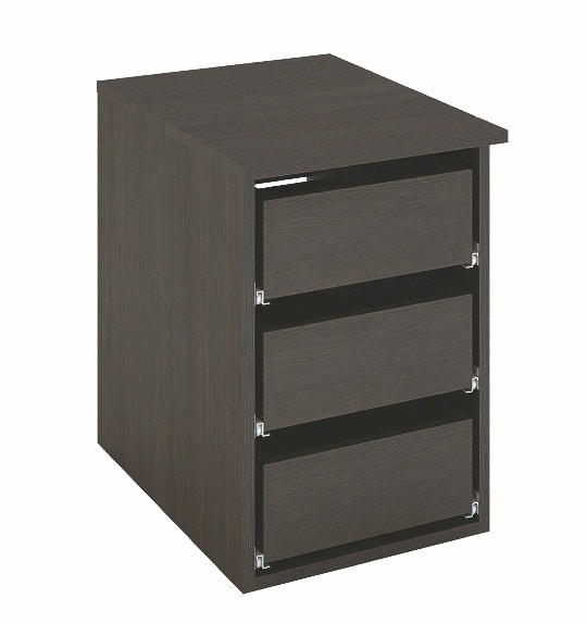 Zásuvky do skříně BASIA 3S BH-551 wenge