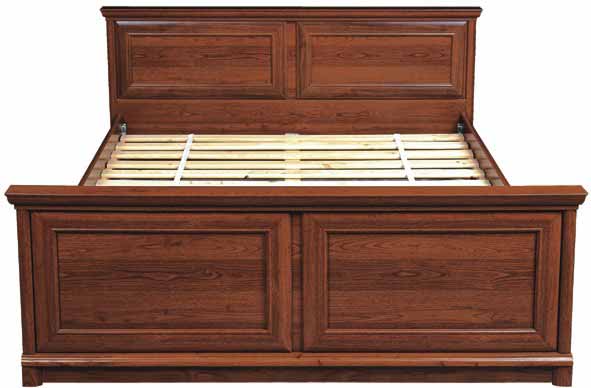 KENT, postel-korpus bez roštu, kaštan