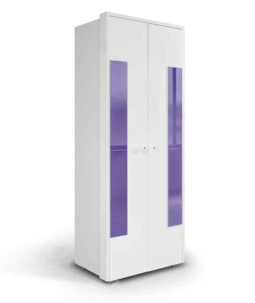 HAPPY, skříň 220 02V2F, bílá/fialová