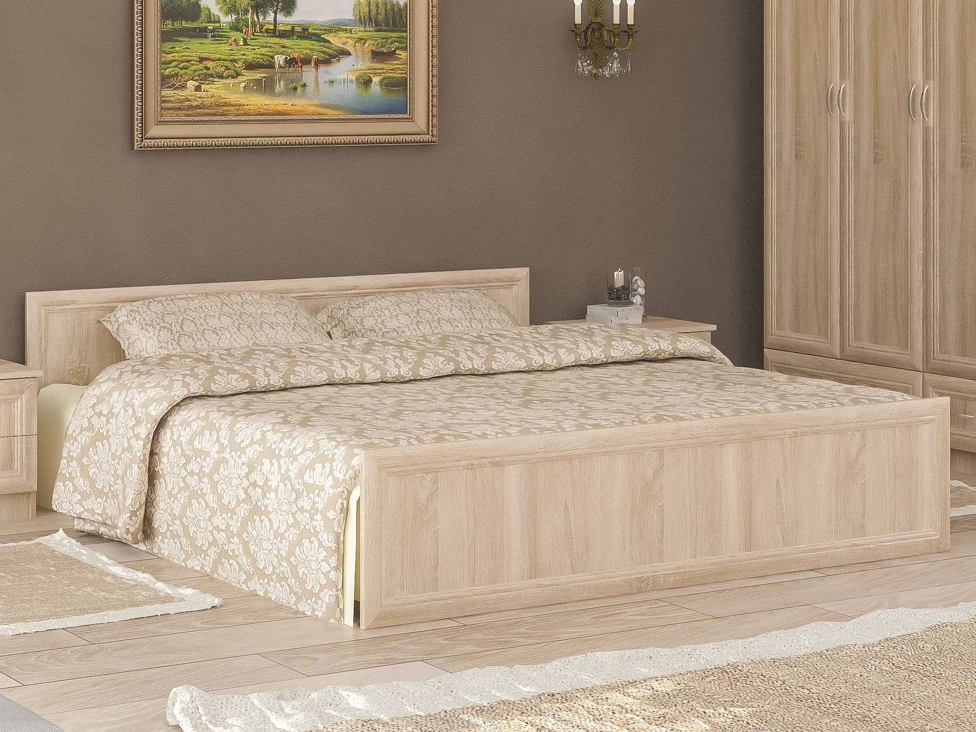 Postel SONATA 160x200, dub sonoma