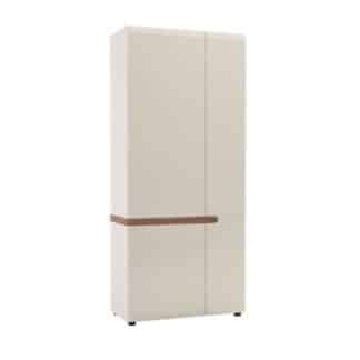 LINATE/20, skříň 2D, alpská bílá/trufla