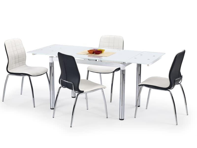 Jídelní stůl rozkládací L-31, bílý