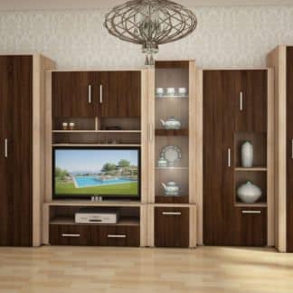 Obývací stěna NOTTI 3, dub sonoma/dub sonoma tmavá/dub sonoma