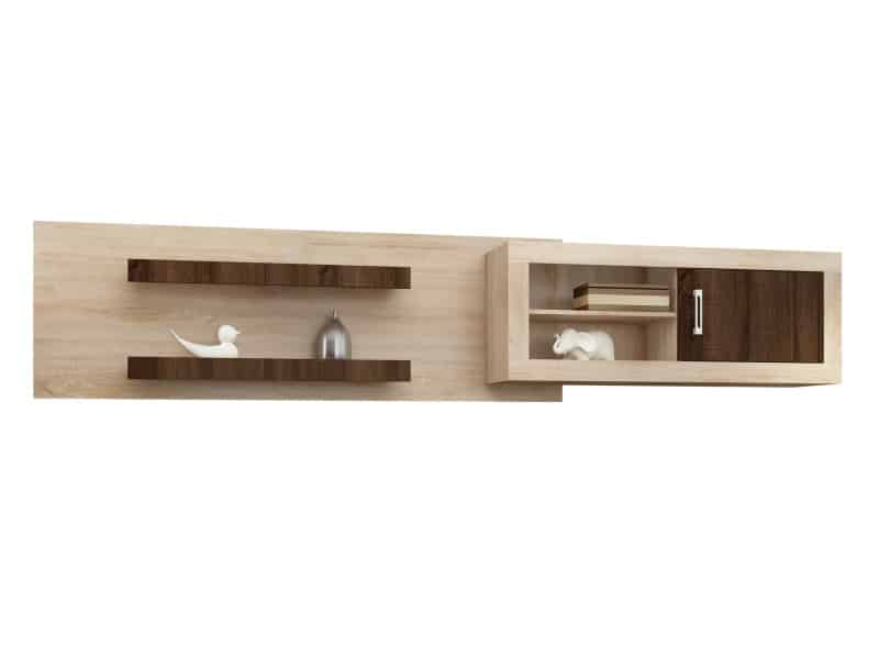 VERIN/07, závěsná skříňka, dub sonoma/dub sonoma tmavý