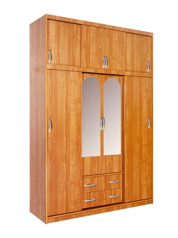 Šatní skříň BERTHA se zrcadly, barva: