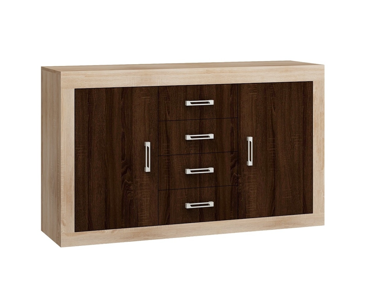 VERIN/09, komoda 2D4S, dub sonoma/dub sonoma tm.