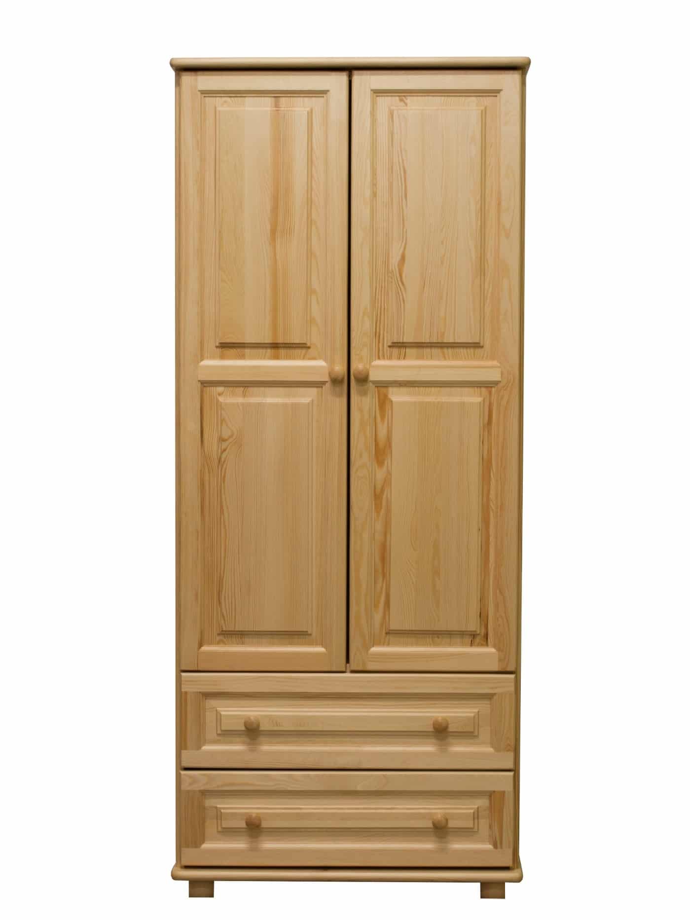 Skříň 2D/80 nr.4 věšák, masiv borovice, moření: ...