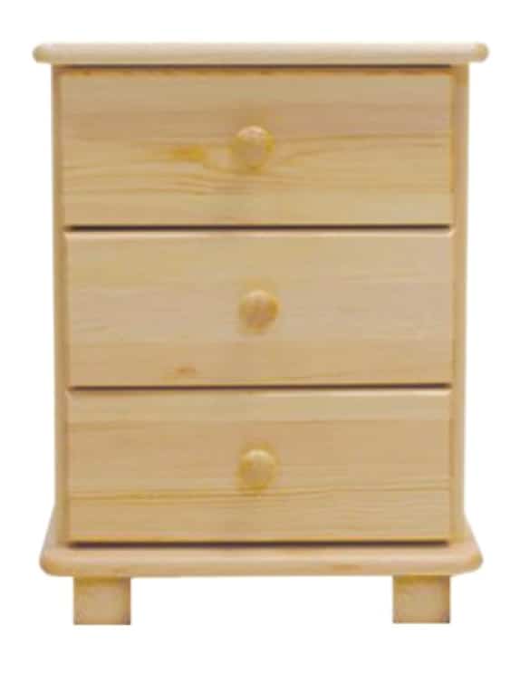 Noční stolek S3, masiv borovice, moření: ...
