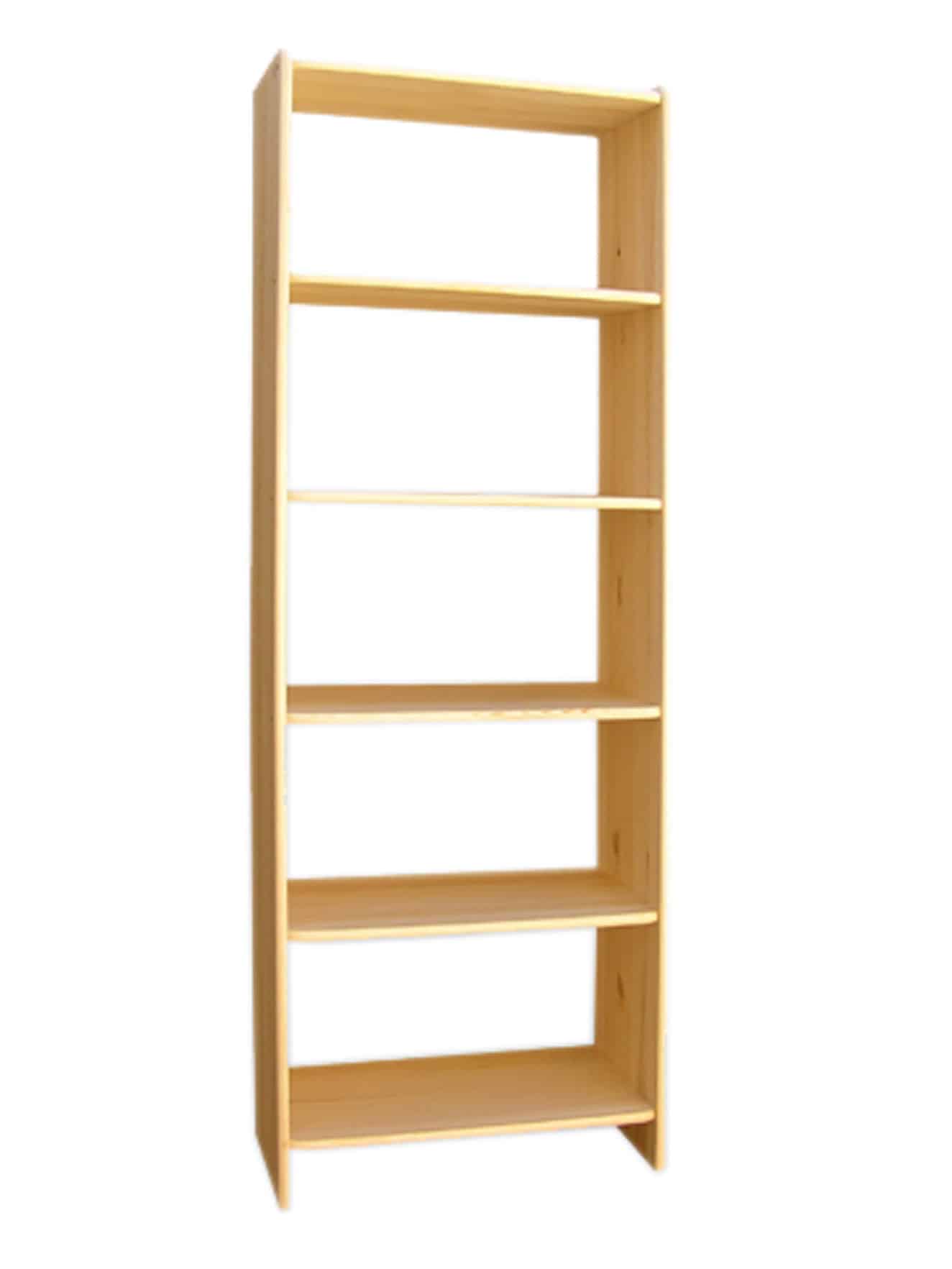 Regál plný šířka 70 cm, masiv borovice, moření: ...