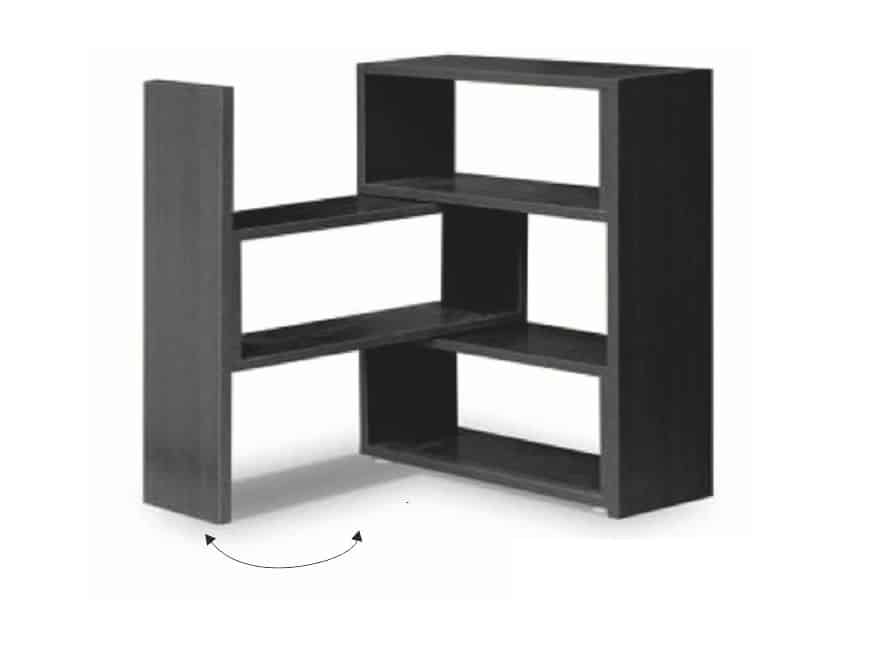 KLOE III regál rozkládací, wenge