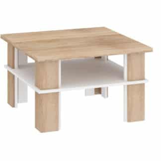 Konferenční stolek FUTURA 1, dub sonoma/bílá