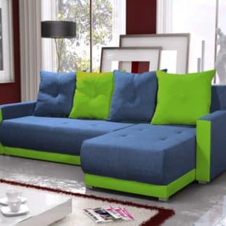 Rohová sedačka INSIGNIA BIS 15, modrá/zelená