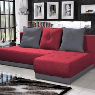 Rohová sedačka INSIGNIA 18, červená/šedá