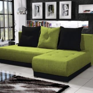 Rohová sedačka INSIGNIA 4, zelená/černá