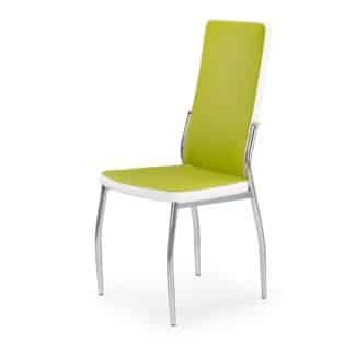 Židle K-210, zelená/bílá