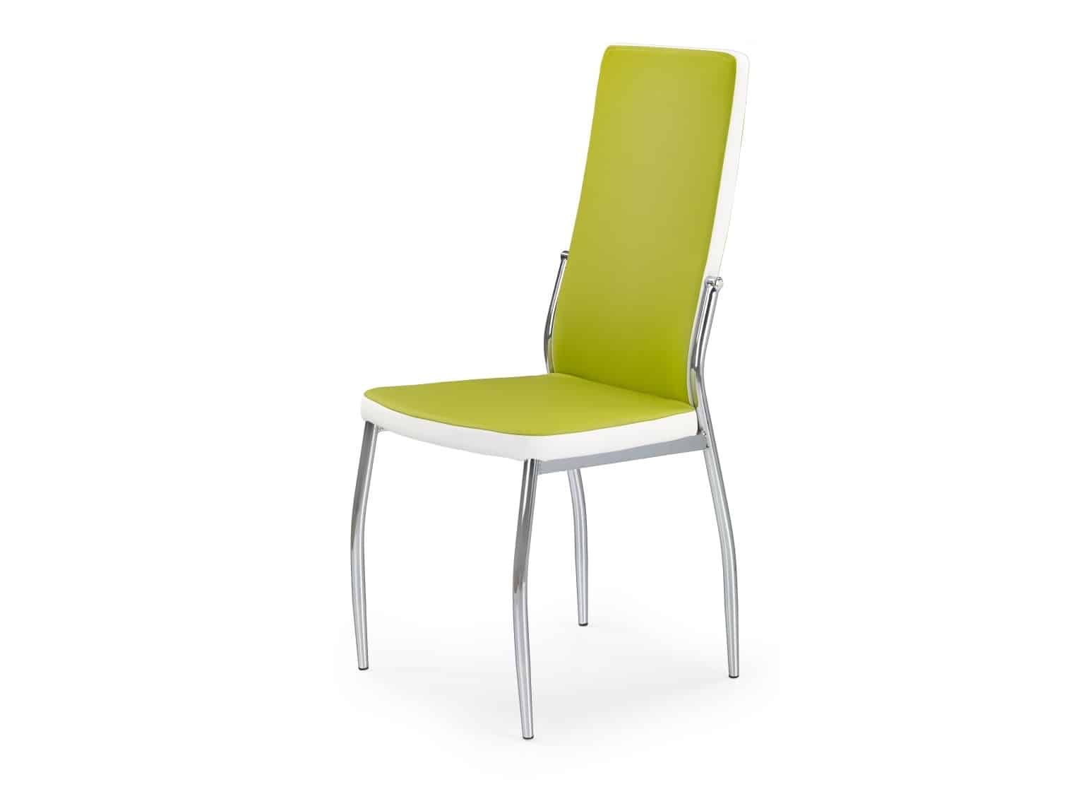 Židle K-210, zelená/bílá