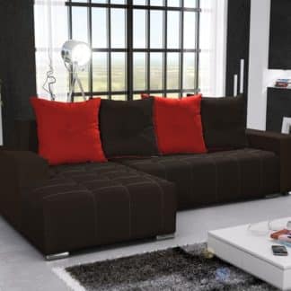 Rohová sedačka TELO 12 levá, černá/červená