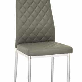 Jídelní čalouněná židle H-262, šedá