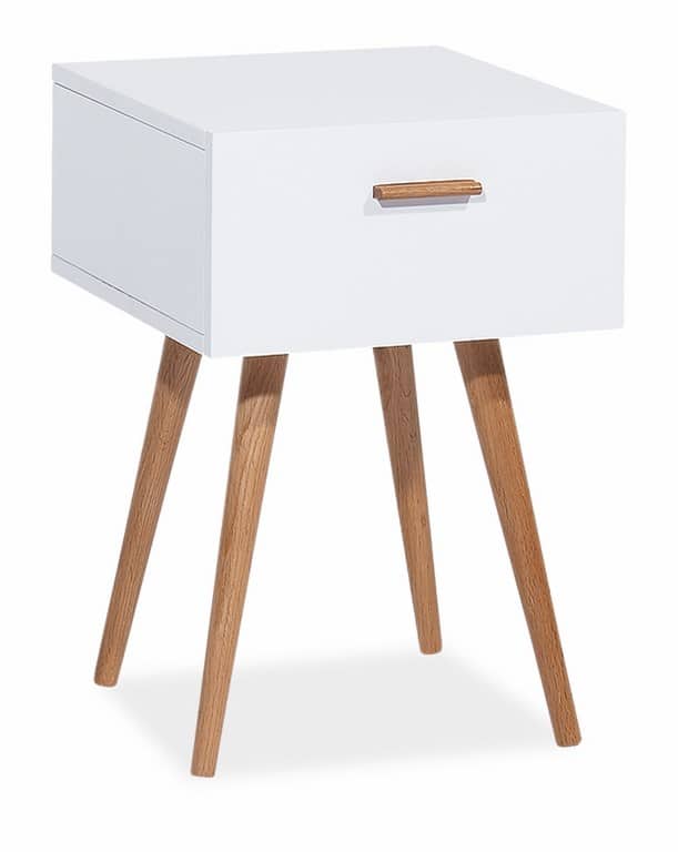 Skříňka MILAN S3, bílá/dub