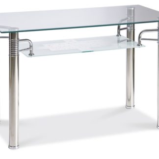 Jídelní stůl RENI A 120x65, kov/sklo