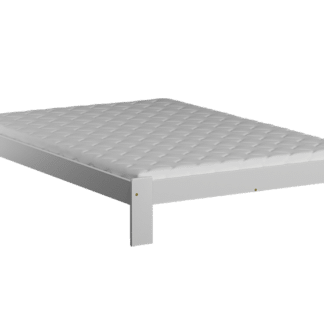 Postel ADA 120x200 cm s roštem, masiv borovice/moření bílá