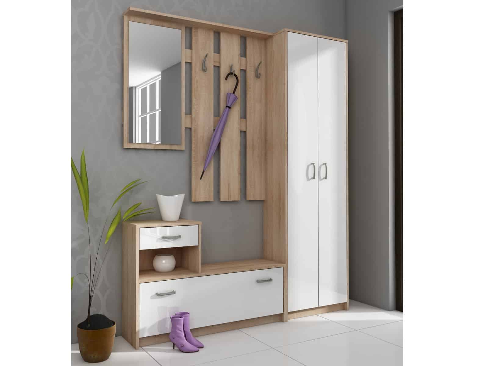 Předsíň 1, dub sonoma/bílá