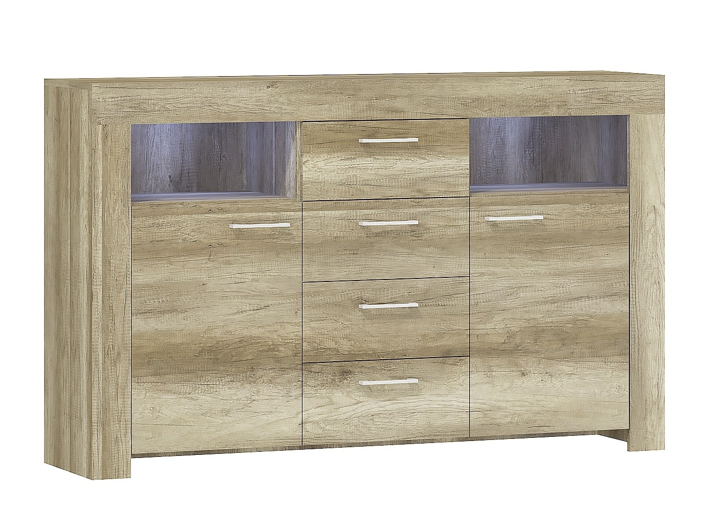 Komoda SKAY SK155, country šedý