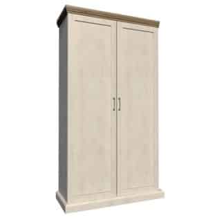 ROYAL šatní skříň S2D, borovice norská/dub divoký