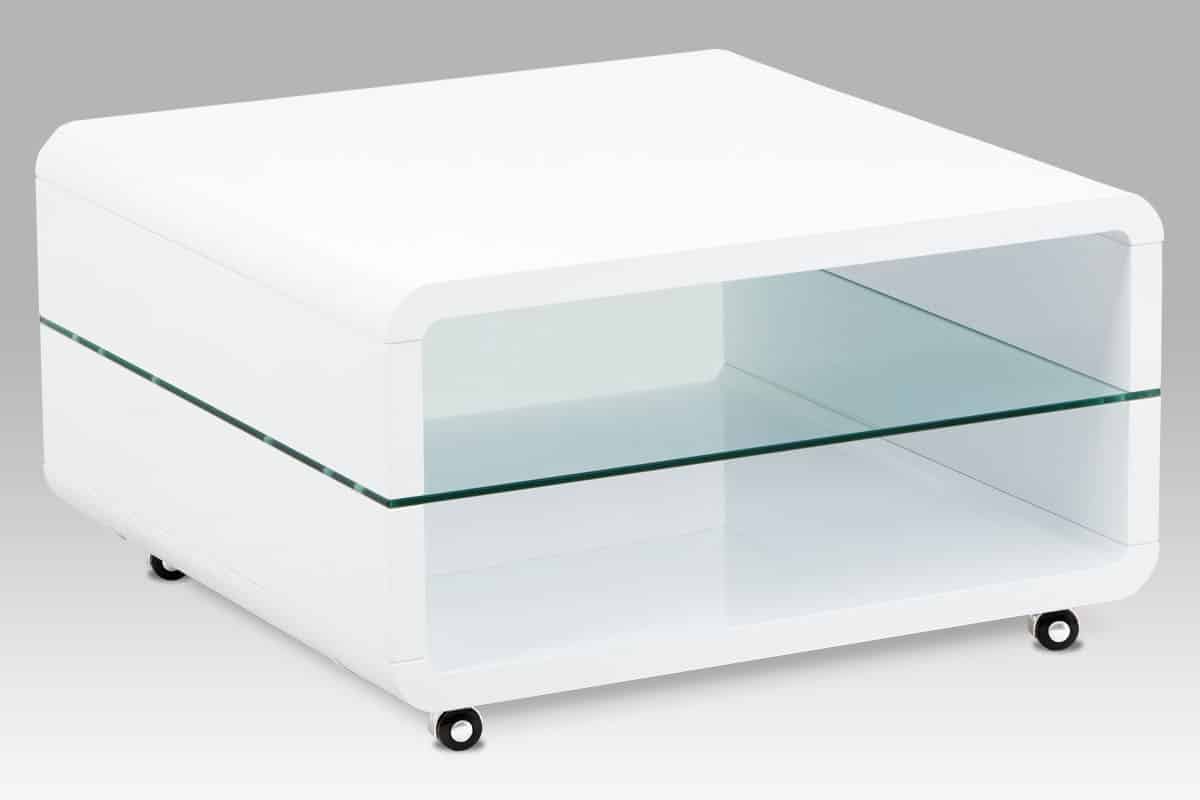 Konferenční stolek AHG-015 WT, bílý lesk