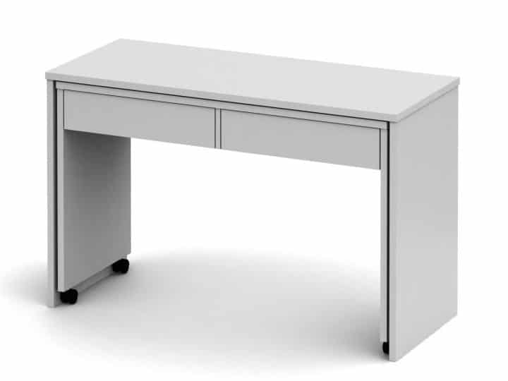 VERSAL rozkládací psací stůl, bílá
