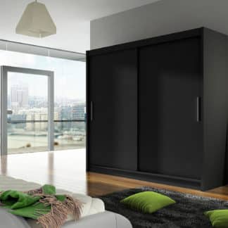 Šatní skříň BEGA I, černý mat