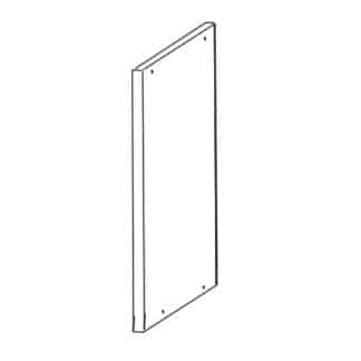 Příslušenství - Blenda levá DBZL 56/82/100, korpus bílá alpská