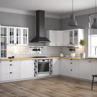 Rohová kuchyně PROVANS 550/320 cm, borovice andersen