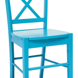 Jídelní dřevěná židle CD-56, modrá