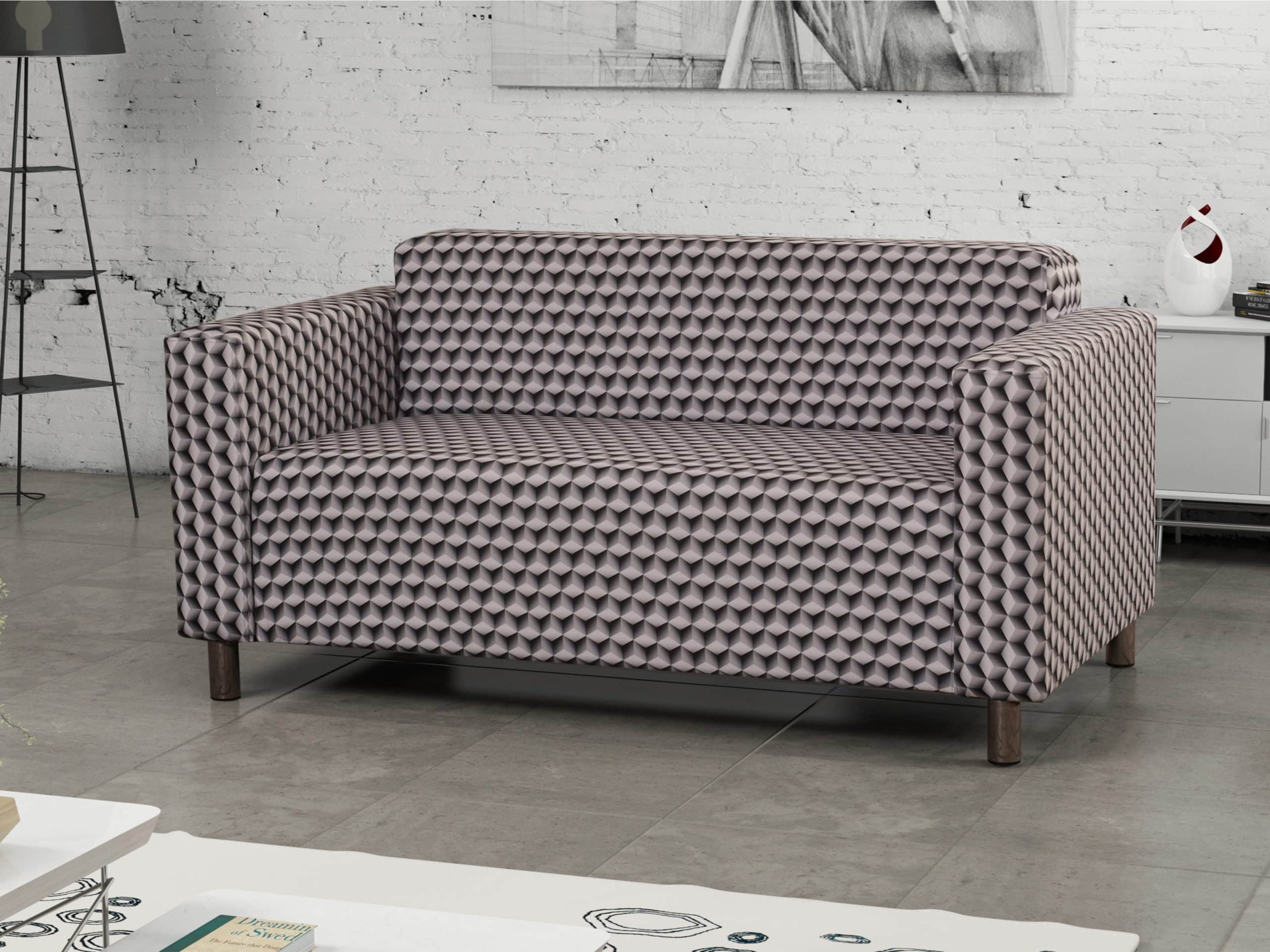 Dvojsedák HUGO 6, látka se vzorem