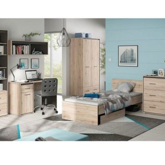 RONSE dětský pokoj, dub san remo světlý/šedý wolfram